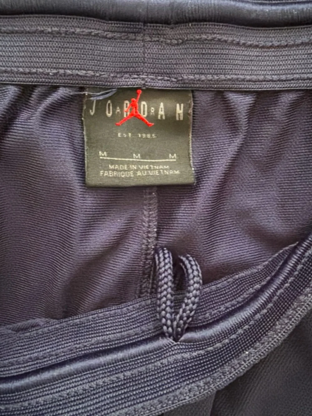 Jordan Navy Blue Men’s Sweatpants with White Side Stripes